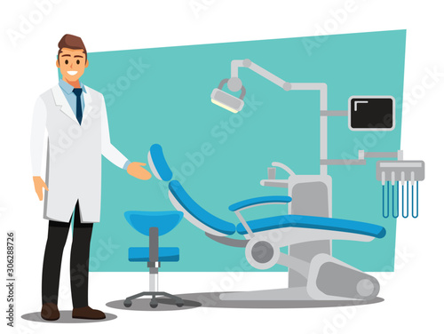 Dental care , Vector illustration cartoon character