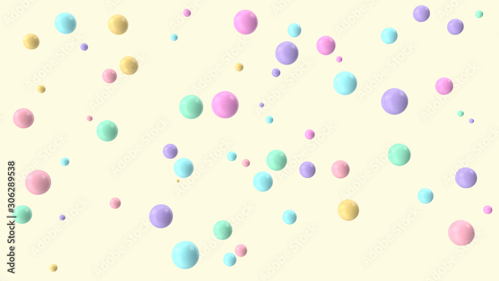 Background of colorful balls arranged in a chaotic order. 3d-rendering Background of colorful balls arranged in a chaotic order. 3d-rendering