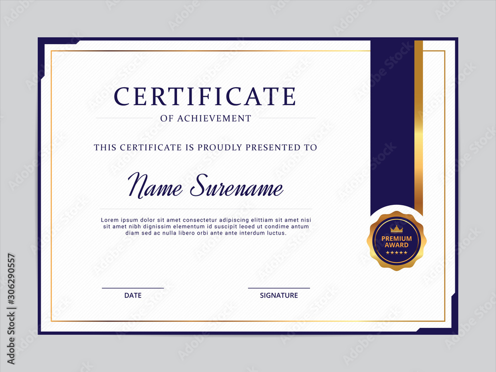 Diploma Certificate Template Diploma Certificate Template