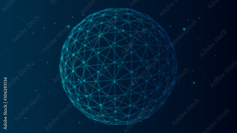Stars in the universe, polygonal sphere constructed by dots and lines, creative background of science and technology concepts. Stars in the universe, polygonal sphere constructed by dots and lines, creative background of science and technology concepts.