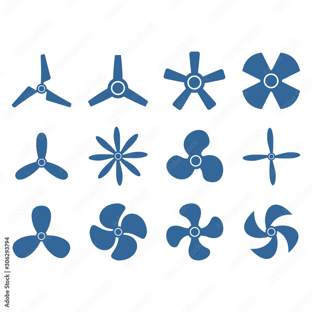 propeller icon vector design symbol - obrazy, fototapety, plakaty 