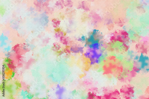 Dreamy abstract watercolor painting background © hqrloveq