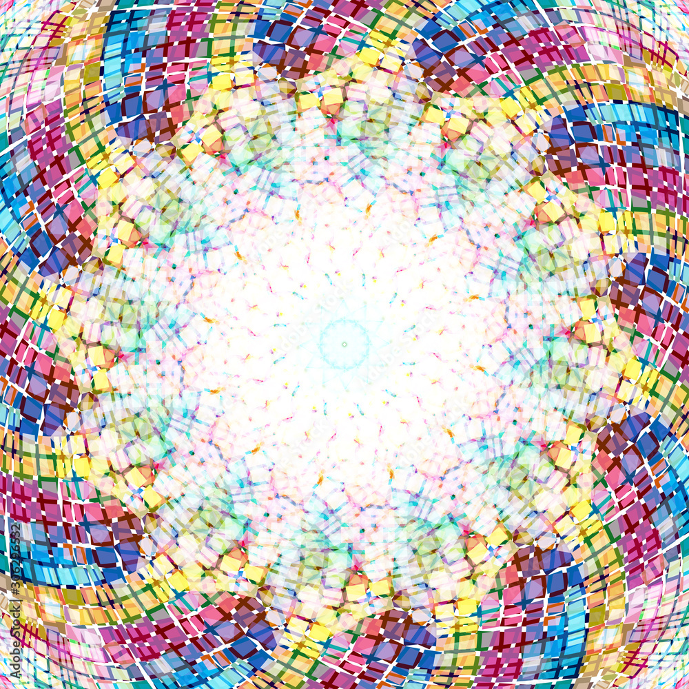 A dreamlike abstract background made up of colorful fragments A dreamlike abstract background made up of colorful fragments