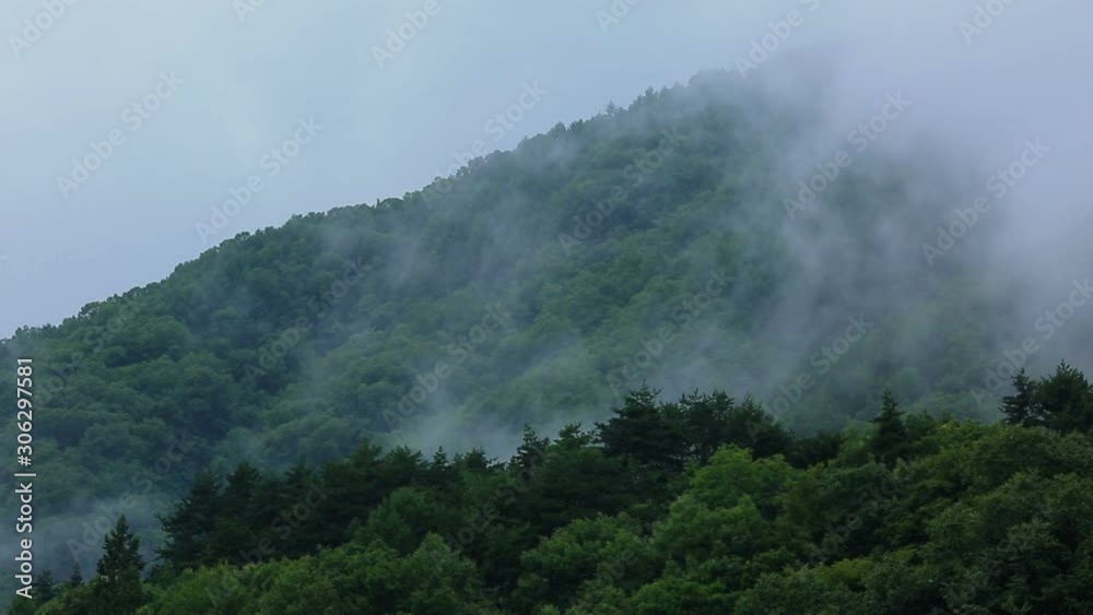 Clouds moving in the mountains. Time lapse. Clouds moving in the mountains. Time lapse.