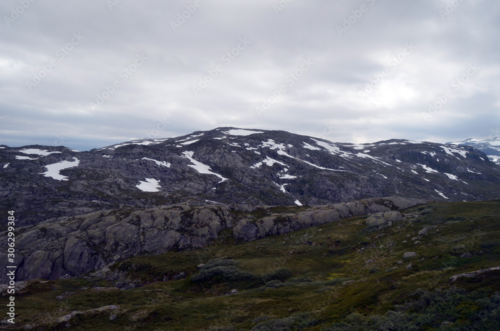 Railway travel in Norway.Views in the train. Flamsban.  The Bergen - Oslo train. Norway