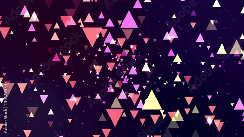 space and many triangle