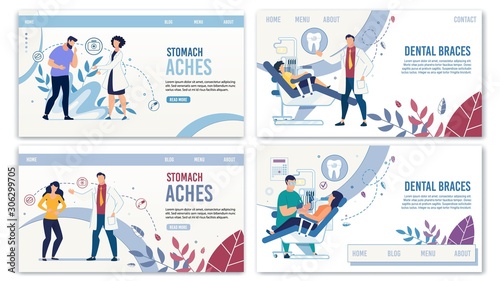 Gastroenterology and Dentistry Landing Page Set