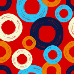 Fotobehang Boho stijl patronen Etnisch boho borduurpatroon met folkmotief  © lazininamarina