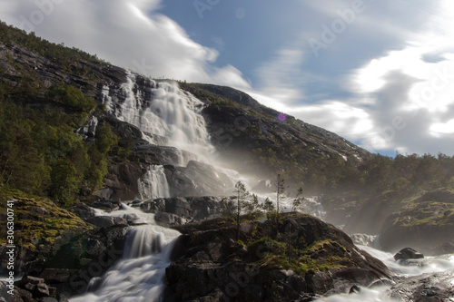 Langfossen  Wasserfall  Norwegen