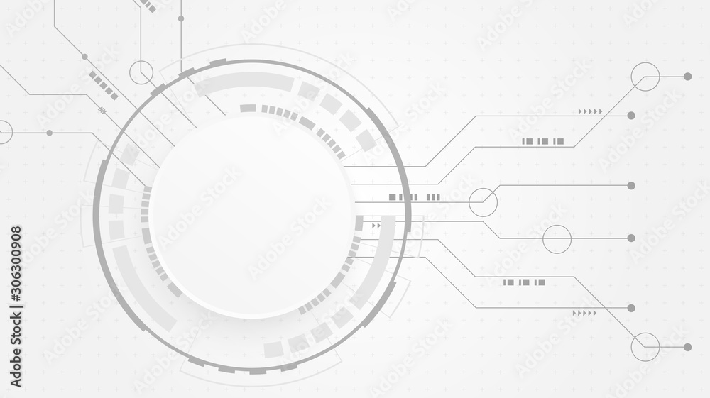 Abstract Digital Technology Cycle background.Business growth transformation Successful financial.