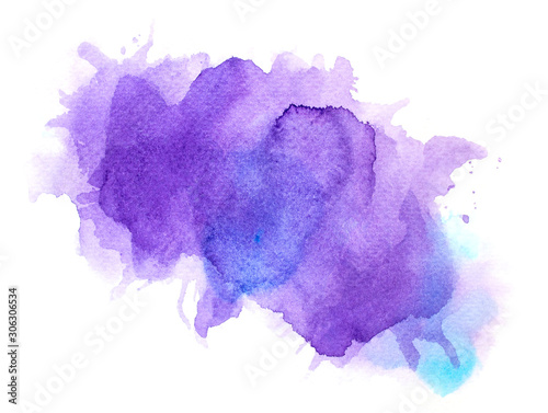 abstract splash purple  watercolor background.