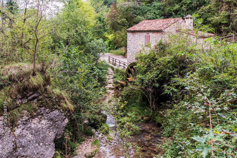 Ancient village of Serravalle. Imprint of Venice. Vittorio Veneto, Italy Ancient village of Serravalle. Imprint of Venice. Vittorio Veneto, Italy