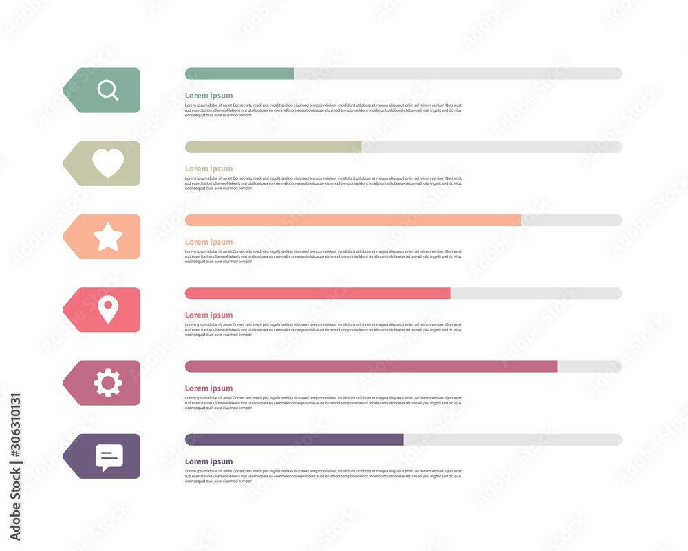 Infographic design with 7 step, Infographic business concept, Flow, Chart, Presentation Infographic design with 7 step, Infographic business concept, Flow, Chart, Presentation