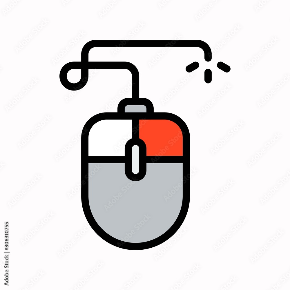Mouse vector, Black friday related filled icon Mouse vector, Black friday related filled icon