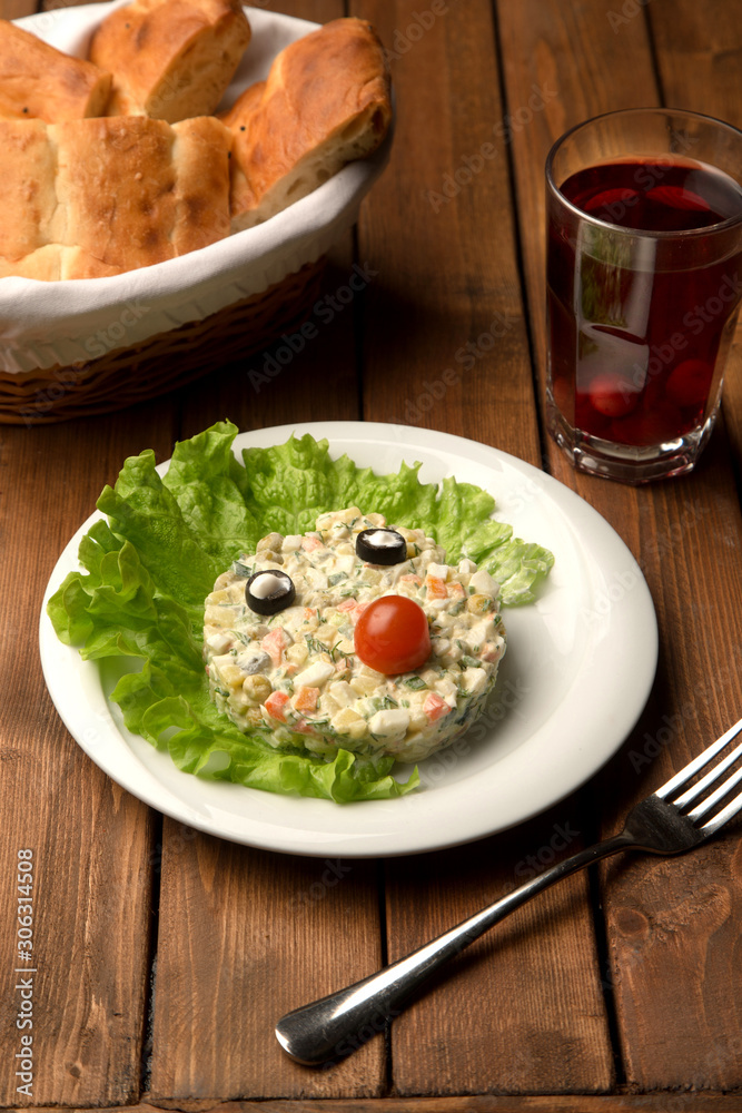 capital salad with olive eyes and tomato nose capital salad with olive eyes and tomato nose