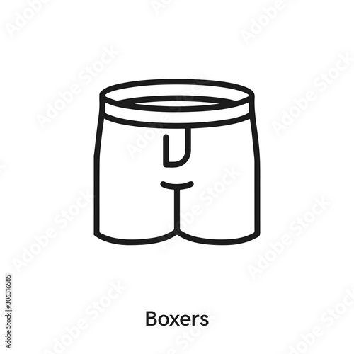 boxers icon vector sign symbol