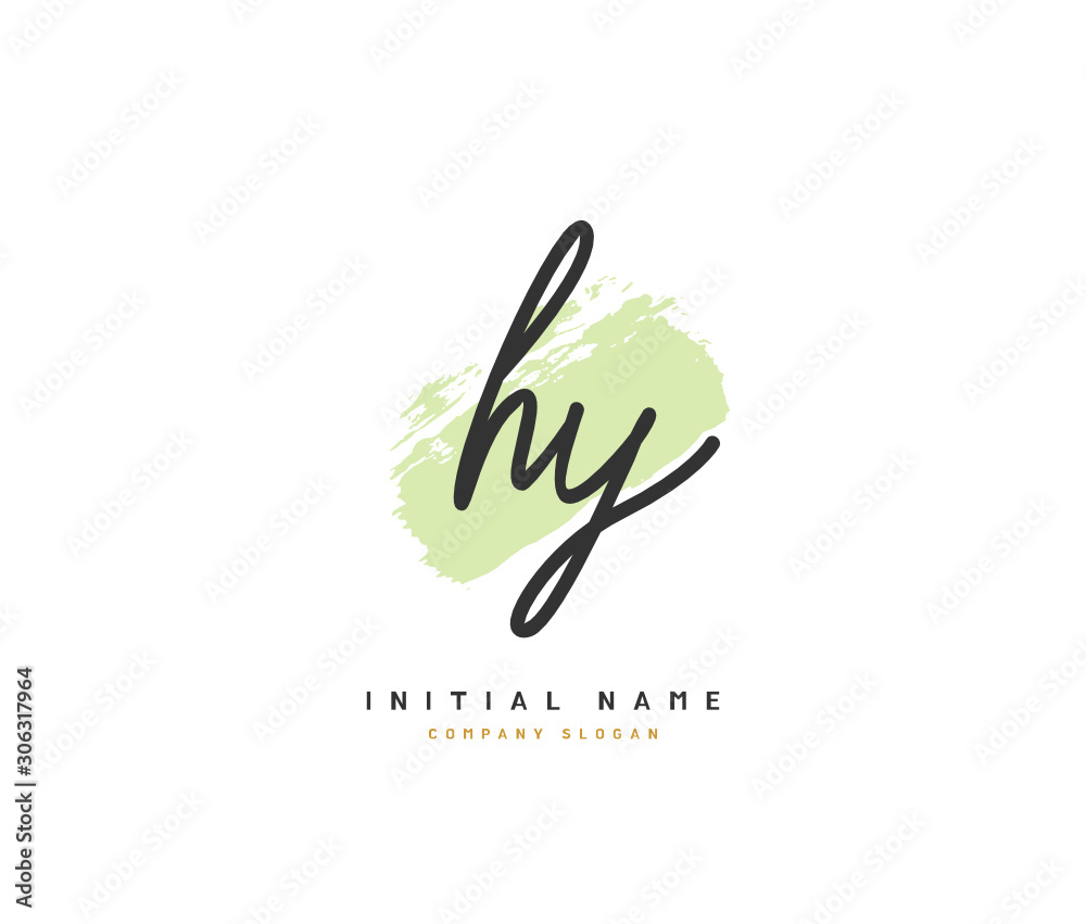 H Y HY Beauty vector initial logo, handwriting logo of initial signature, wedding, fashion, jewerly, boutique, floral and botanical with creative template for any company or business. H Y HY Beauty vector initial logo, handwriting logo of initial signature, wedding, fashion, jewerly, boutique, floral and botanical with creative template for any company or business.