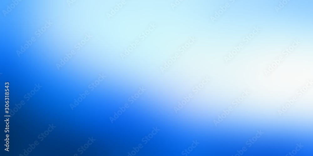 Blue cold blur background. Widescreen wallpaper. Abstract wave pattern. Winter empty illustration.