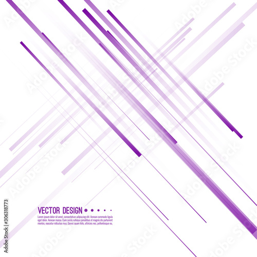 Abstract background with straight intersecting diagonal purple lines. Vector illustration in minimal style for fashion, techno design.