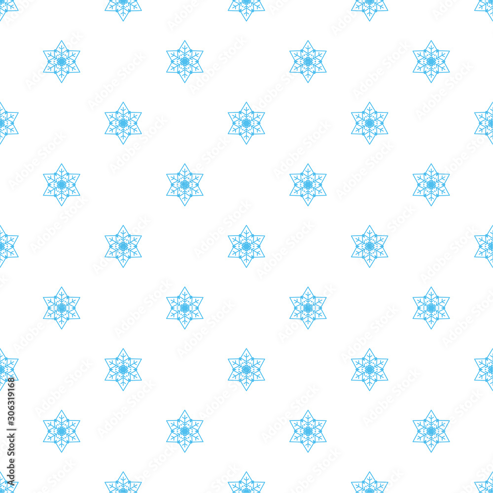 Vector seamless pattern with decorative snowflakes. Winter background. Vector seamless pattern with decorative snowflakes. Winter background.