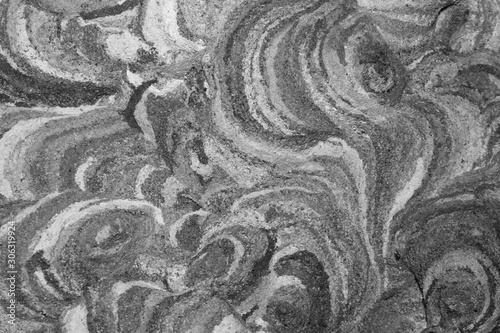 Vespirary or wasp nest background, black and white texture.