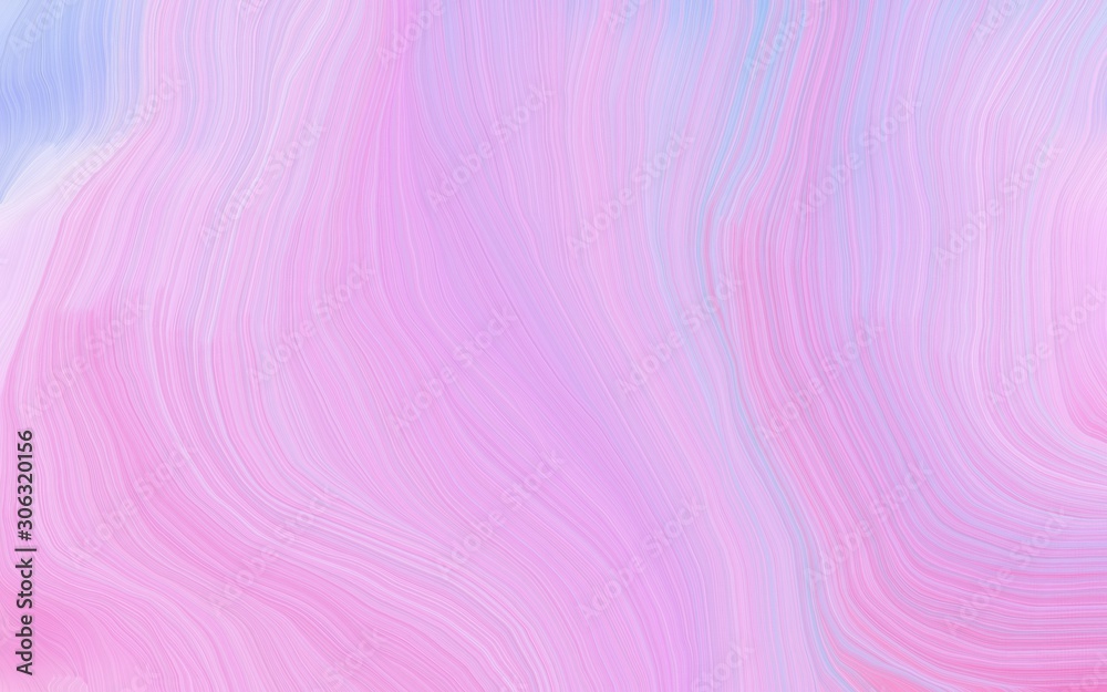 smooth swirl waves background design with thistle, lavender blue and lavender color