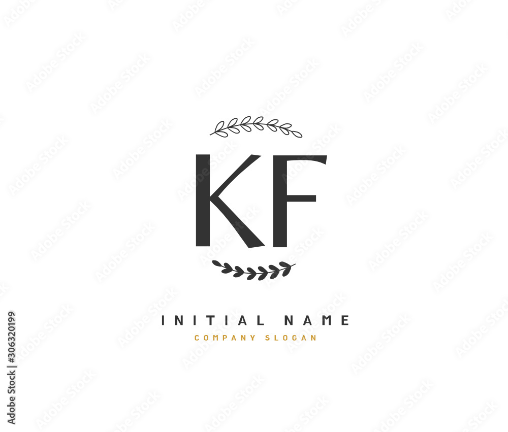 K F KF Beauty vector initial logo, handwriting logo of initial signature, wedding, fashion, jewerly, boutique, floral and botanical with creative template for any company or business. K F KF Beauty vector initial logo, handwriting logo of initial signature, wedding, fashion, jewerly, boutique, floral and botanical with creative template for any company or business.