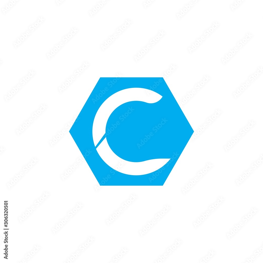 C letter logo vector template icon C letter logo vector template icon