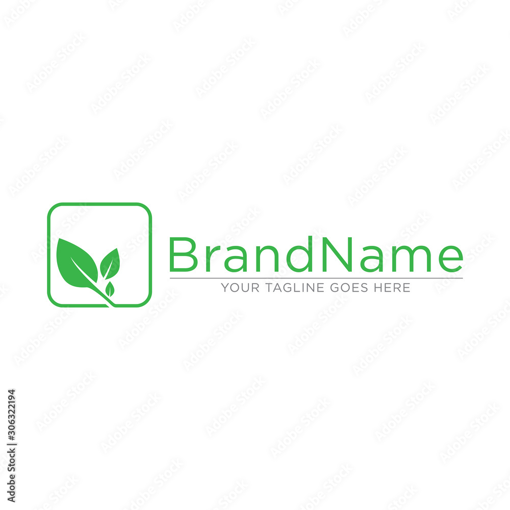 Leaf nature logo icon vector. Simple design on white background. Leaf nature logo icon vector. Simple design on white background.