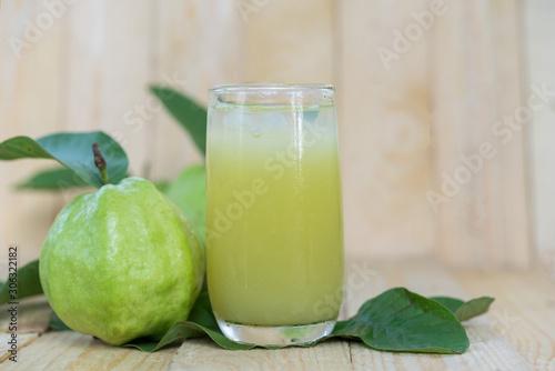 fresh guava Juice with guava fruit
