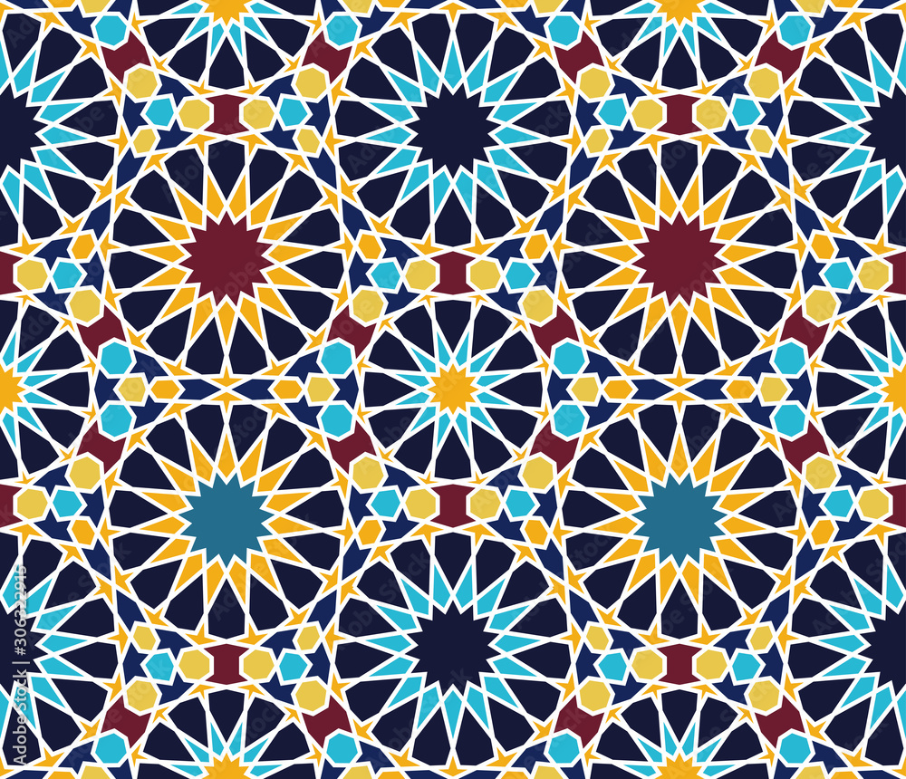 Moroccan tile seamless pattern