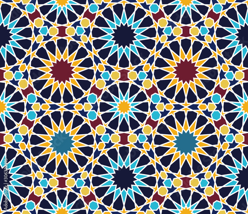 Moroccan tile seamless pattern
