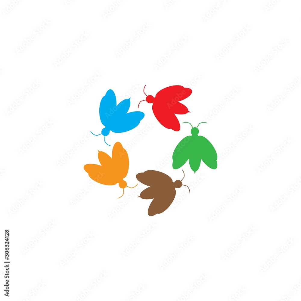 BEE LOGO VECTOR ICON ILLUSTRATION BEE LOGO VECTOR ICON ILLUSTRATION
