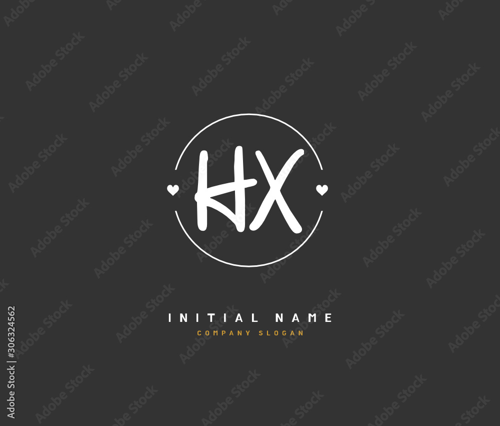 H X HX Beauty vector initial logo, handwriting logo of initial signature, wedding, fashion, jewerly, boutique, floral and botanical with creative template for any company or business. H X HX Beauty vector initial logo, handwriting logo of initial signature, wedding, fashion, jewerly, boutique, floral and botanical with creative template for any company or business.