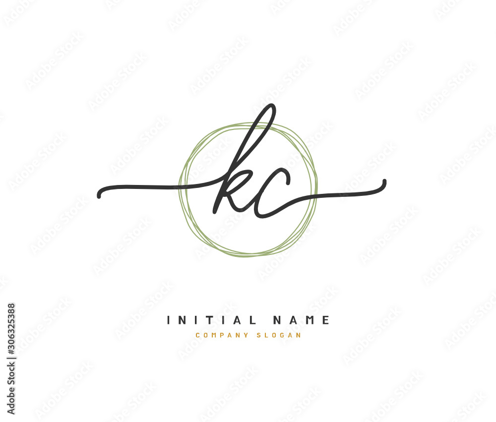 K C KC Beauty vector initial logo, handwriting logo of initial signature, wedding, fashion, jewerly, boutique, floral and botanical with creative template for any company or business. K C KC Beauty vector initial logo, handwriting logo of initial signature, wedding, fashion, jewerly, boutique, floral and botanical with creative template for any company or business.
