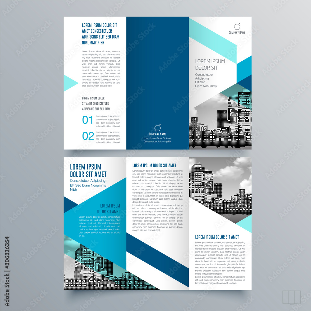Brochure design, brochure template, creative tri-fold, trend brochure