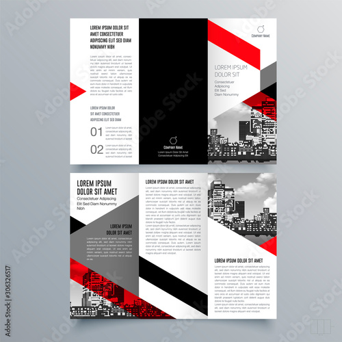 Brochure design, brochure template, creative tri-fold, trend brochure