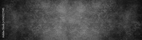 old black grey rustic leather - background banner panorama long