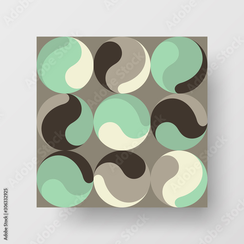 Amazing business advertisement vector mural art square banner mock up. Modern corporate abstract geometric illustration design layout background. Company identity quadrangle texture brochure template.