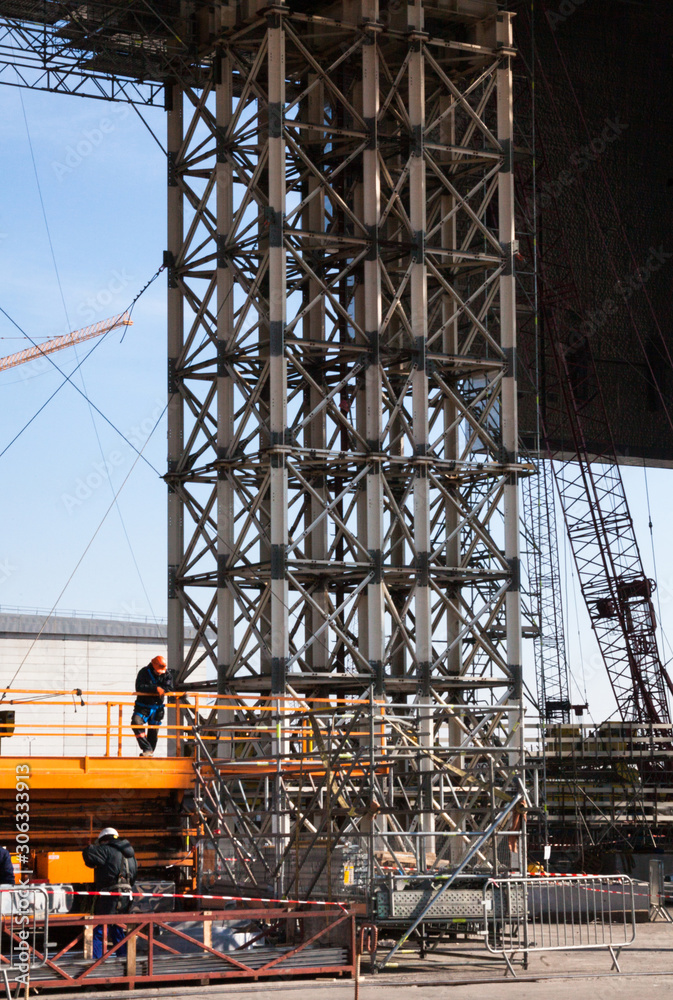Construction of New Safe Confinement at Chernobyl