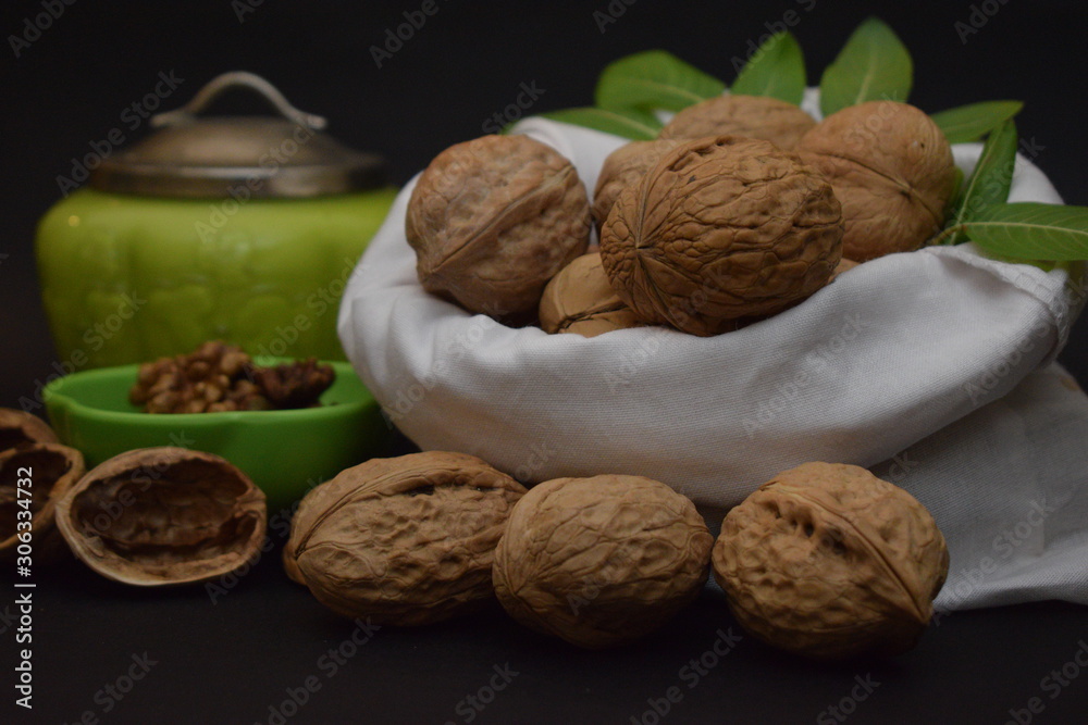 Whole Walnuts In Sac With Nuts And Shells Whole Walnuts In Sac With Nuts And Shells