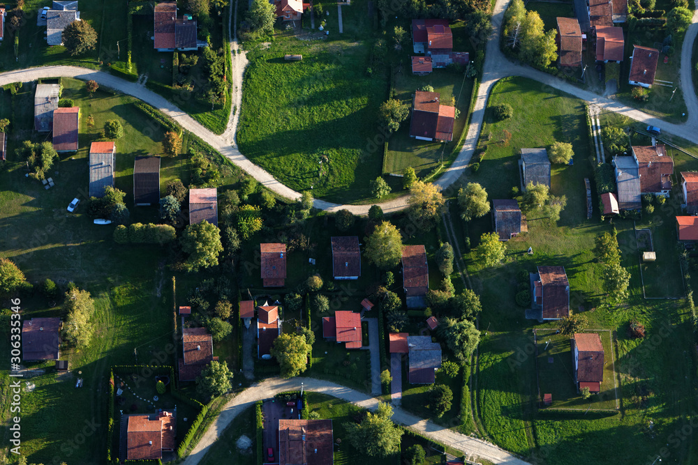 Aerial view of Soderica Lake, Croatia Aerial view of Soderica Lake, Croatia