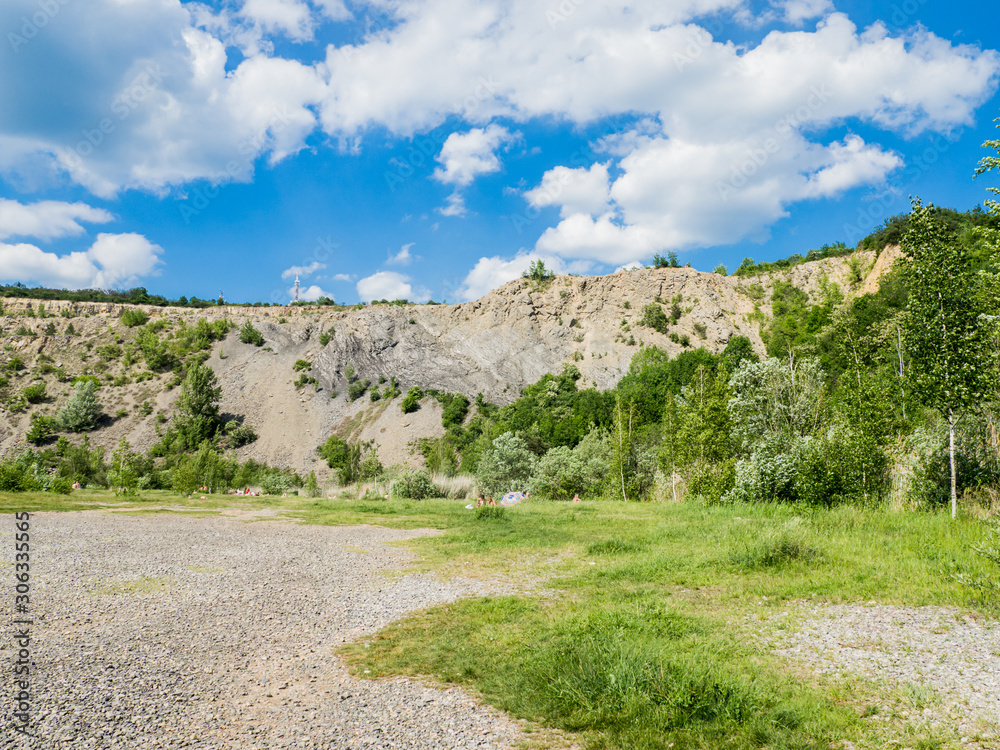 Brno Hady, quarry at sunny day