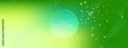 Green Wireless Poster. Tech...