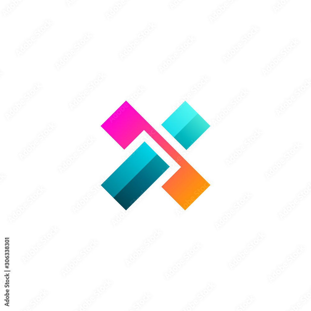 abstract letter x logo design template abstract letter x logo design template