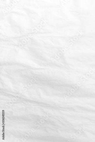 Empty space of wrinkled white paper, Abstract white background.Clear light.Vertical image.