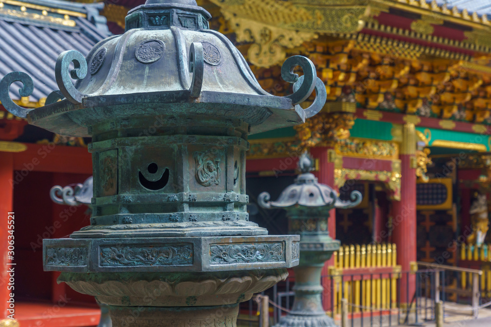Details and carving in the Taiyuinbyo Shrine, Nikko