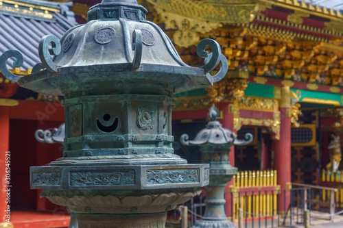 Obraz na płótnie Details and carving in the Taiyuinbyo Shrine, Nikko w salonie