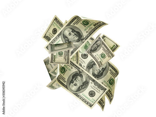 Money falling. American money. Washington american cash, usd background.