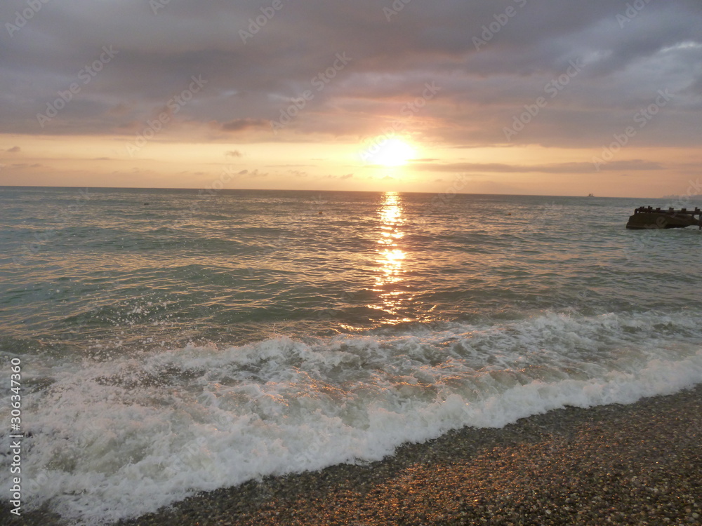 Obraz premium sunset on the Black sea